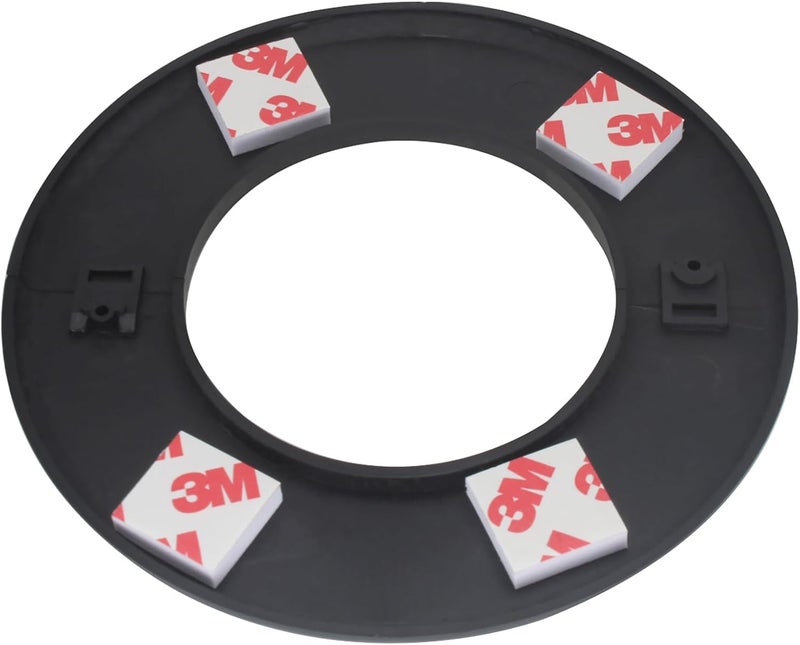 GWYAN 2 Pack Wall Split Flange ABS Round Escutcheon Plate for 3.0"/ 76mm Diameter Pipe Faucet Decoration Accessories (Black) - Image 4